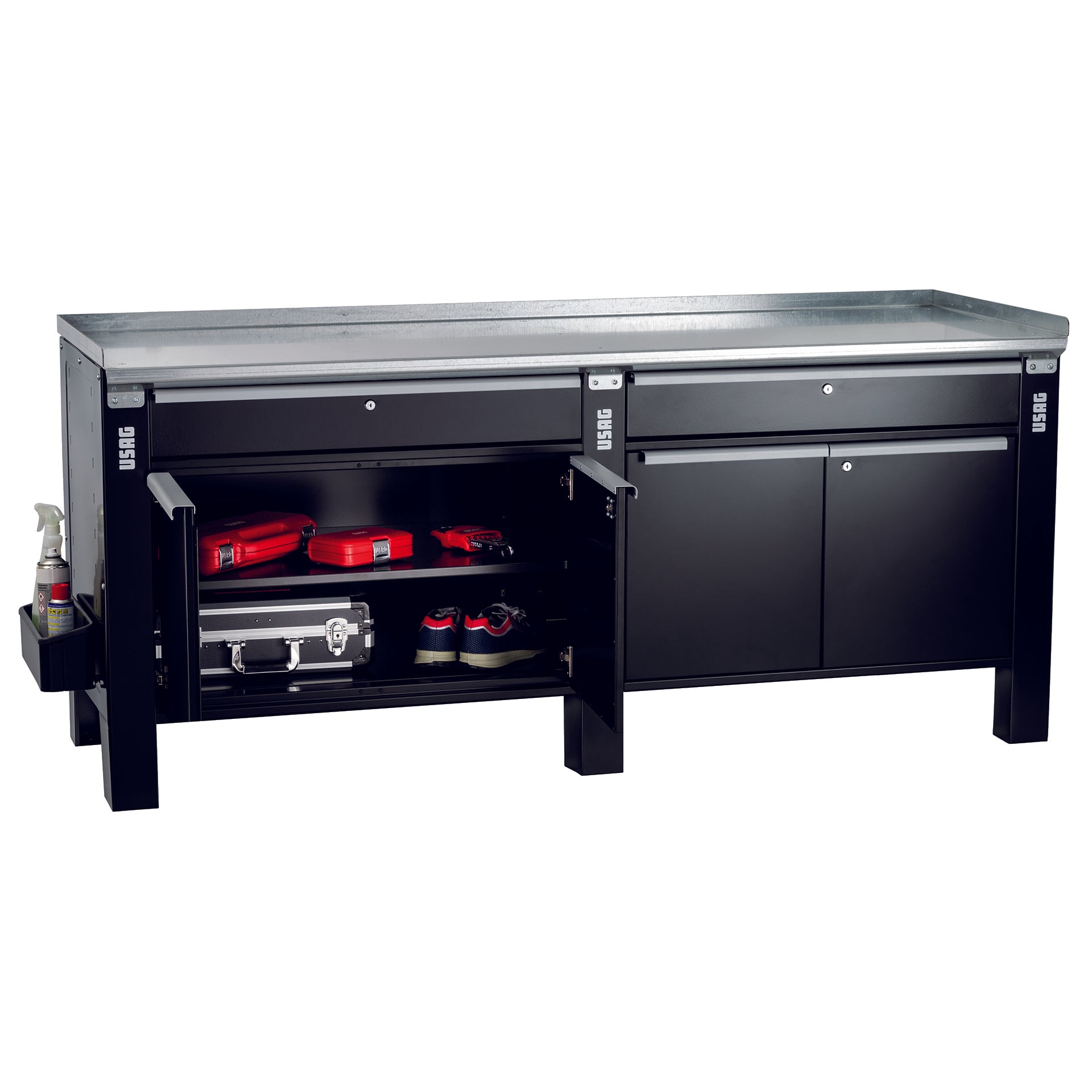 506 KA | Postazione di lavoro con piano in acciaio - Usag - U05060256 506 KA | Postazione di lavoro con piano in acciaio - Usag - U05060256